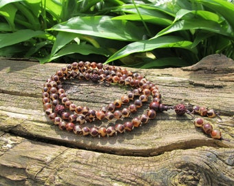 Mala necklace Tibetan Dzi