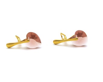 Boucles d'oreilles clip Swarovski® Blush rose