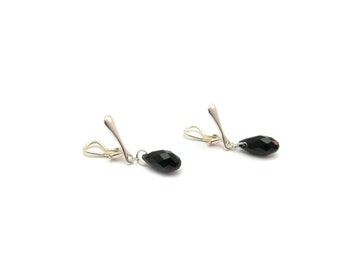 Clip earrings Swarovski® Jet Black