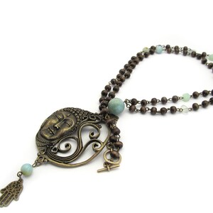 Collier Bouddha Amazoniet image 5