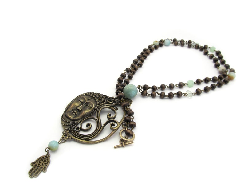 Necklace Boeddha Amazonite image 5