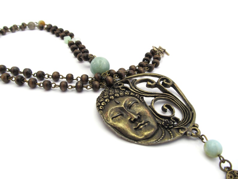 Collier Bouddha Amazoniet image 4