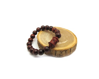 Mala bracelet Ohm Red Sandalwood