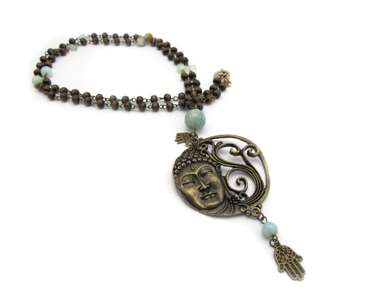 Necklace Boeddha Amazonite image 9