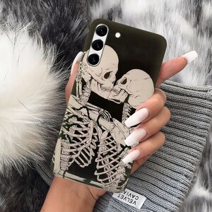 Skeletons case lovely for Samsung S22 case S22 Ultra S22 Plus A34 case A54 case A32 5G case A14 case case A53 case A52 case S21 Plus S9 case