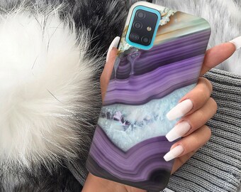 Purple marble case for Samsung S22 case S22 Plus case Samsung A33 case marble Samsung S22 Ultra case A53 case A73 case A22 case A52s 5G case