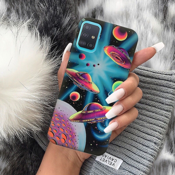Space and stars case for Samsung S23 case S20 Plus case S20 Ultra A52 case A03s case A04e case Samsung A14 case A13 5G case A24 case A12case