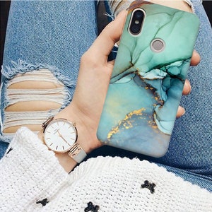 Green marble Huawei case Mate 30 lite P20 pro case Y5 case honor 8a case Y7 2019 marbled case P30 lite nova case Honor 8x Honor 10 Y6 prime