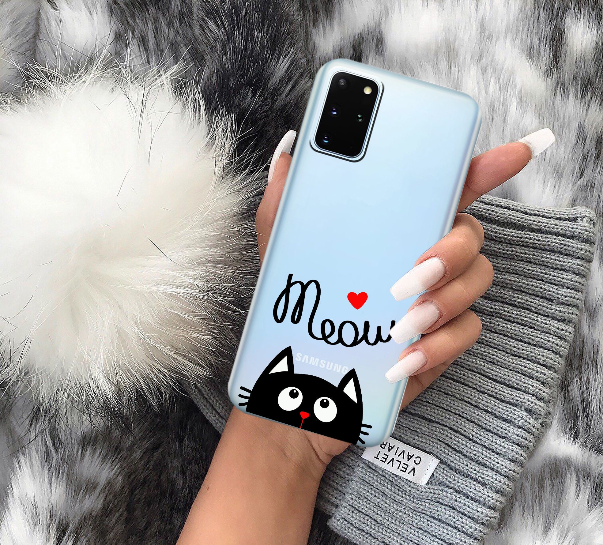 Cats case for Samsung S21, cute animal, meow, case for Samsung, A31 case,  A51 case, A71 case, Note 10, Note 9, clear, Samsung S20, S20 Plus