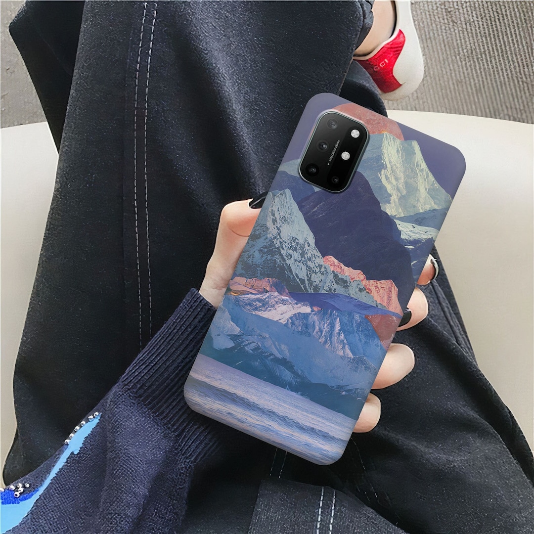 Custodia Per OnePlus 8T / 8T 5G (2020) – Cover Morbida TPU Sfumata Rosa/Viola, Ultra Sottile, Antigraffio E Antiurto