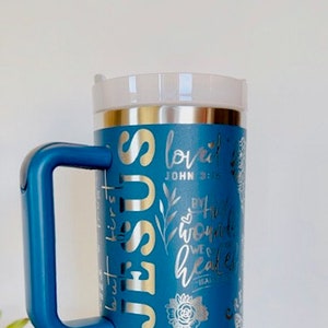 Laser Engraved Daily Affirmations, Christian, Religious Tumbler