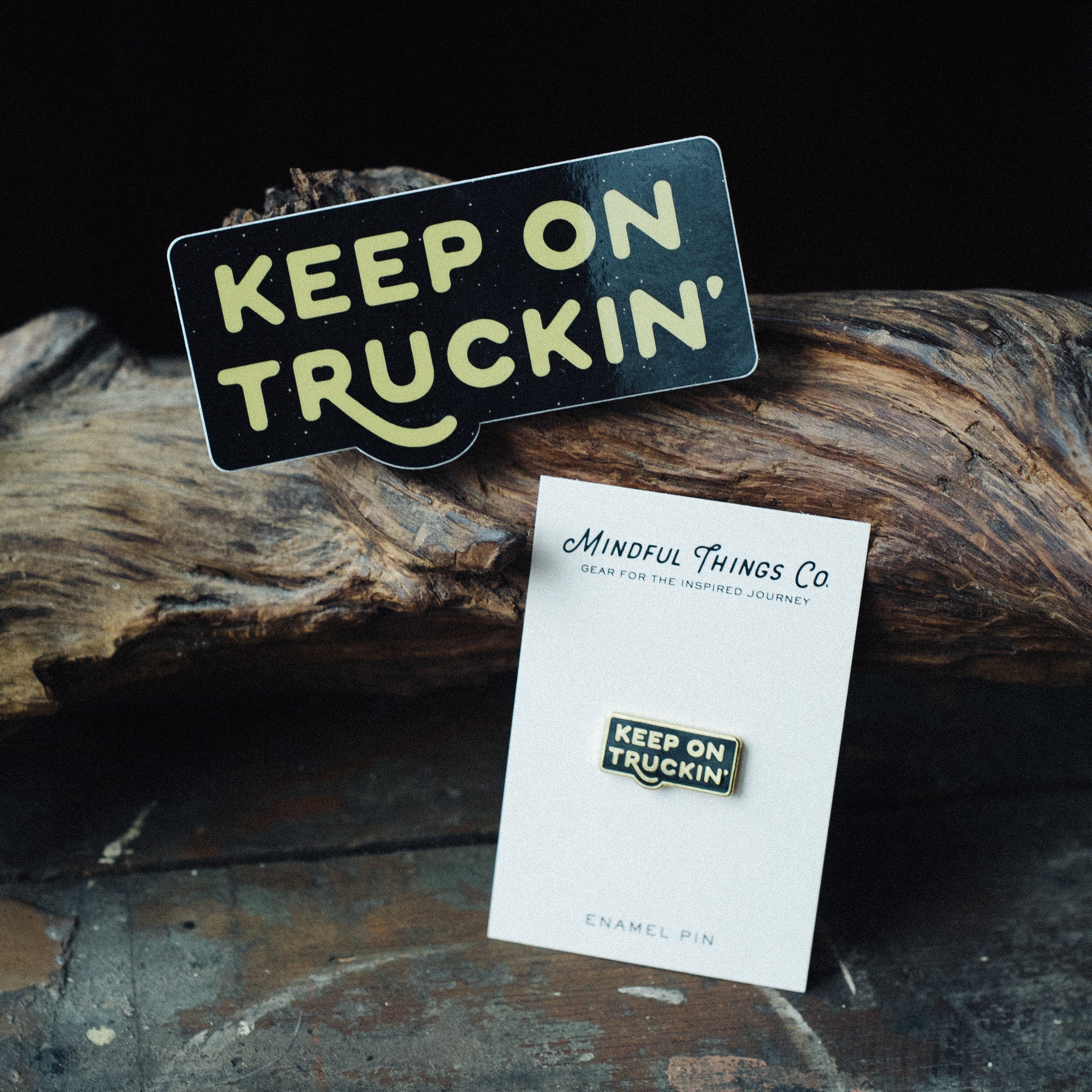 Grateful Dead Enamel Pin and Sticker Set Keep on Truckin | Etsy