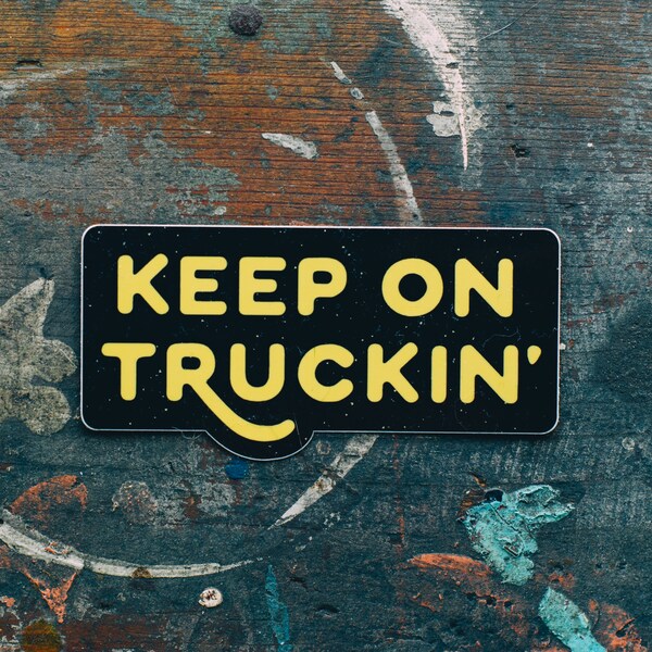Grateful Dead Sticker Keep On Truckin | Hippy, Bumper Sticker, Jerry Garcia, DeadHead, Hippie, Decal