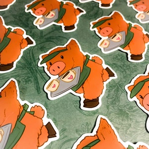 Cow Barista | Individual Vinyl Sticker | journal | laptop sticker | planner | unique | cute | animal