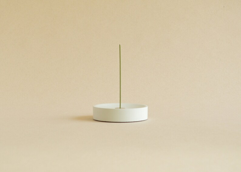 Mix metal upright Concrete Incense Holder Upright Burner Geometric Design Home Accent Modern Minimal
