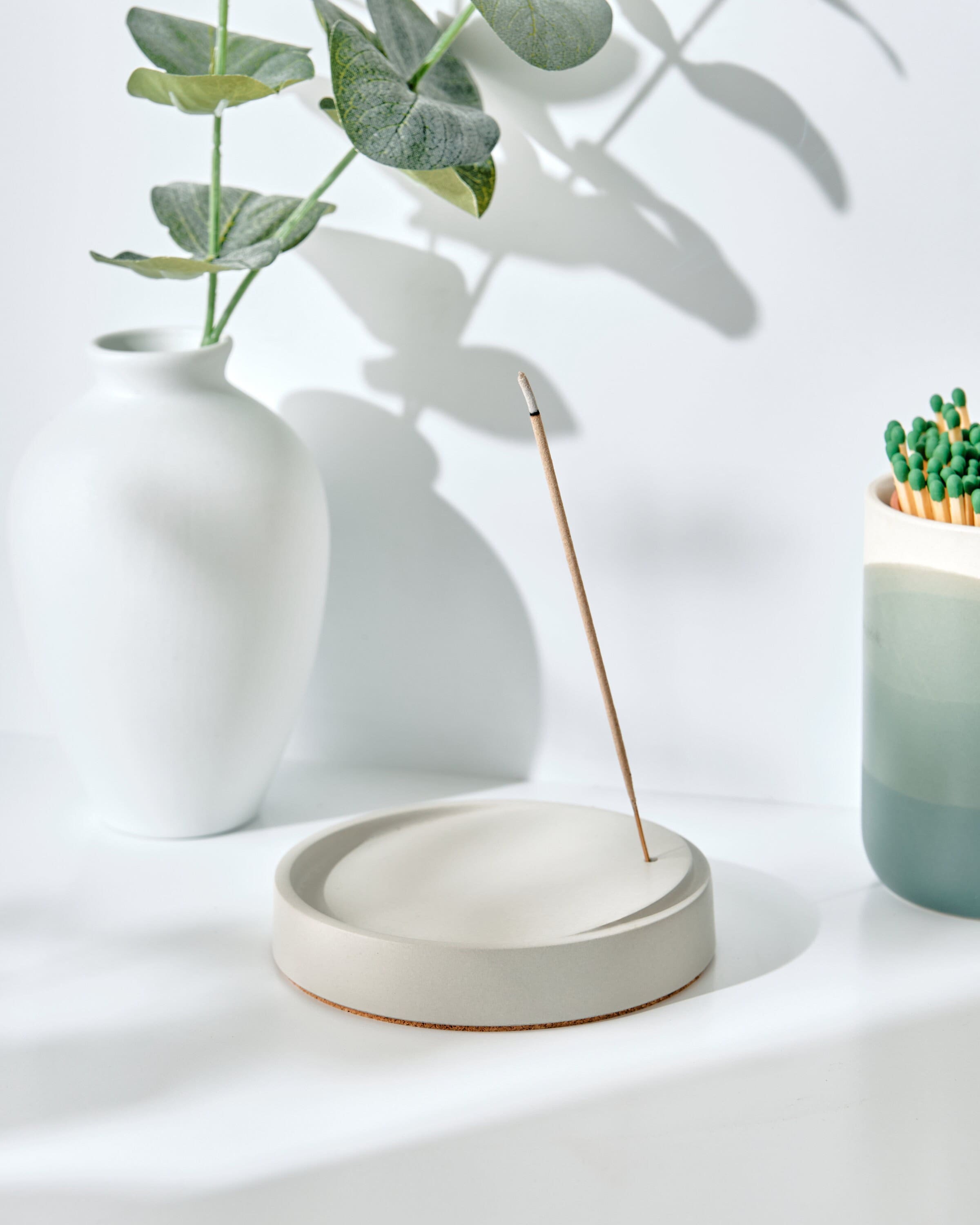 Tilt Concrete Upright Incense Holder / Upright Incense Burner Etsy