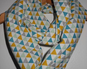 Triangles baby/child infinity scarf.