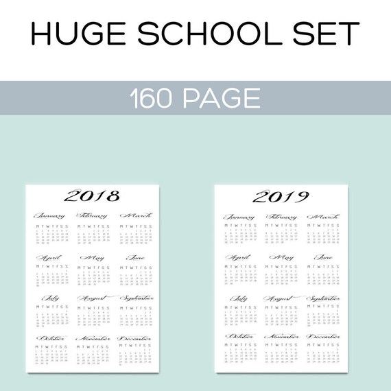 printable student planner academic