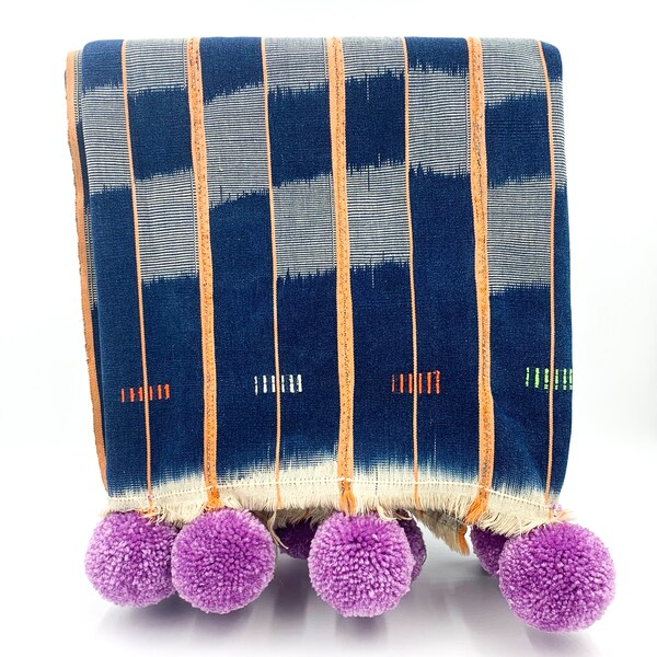 Pom Pom Throw Blanket Etsy