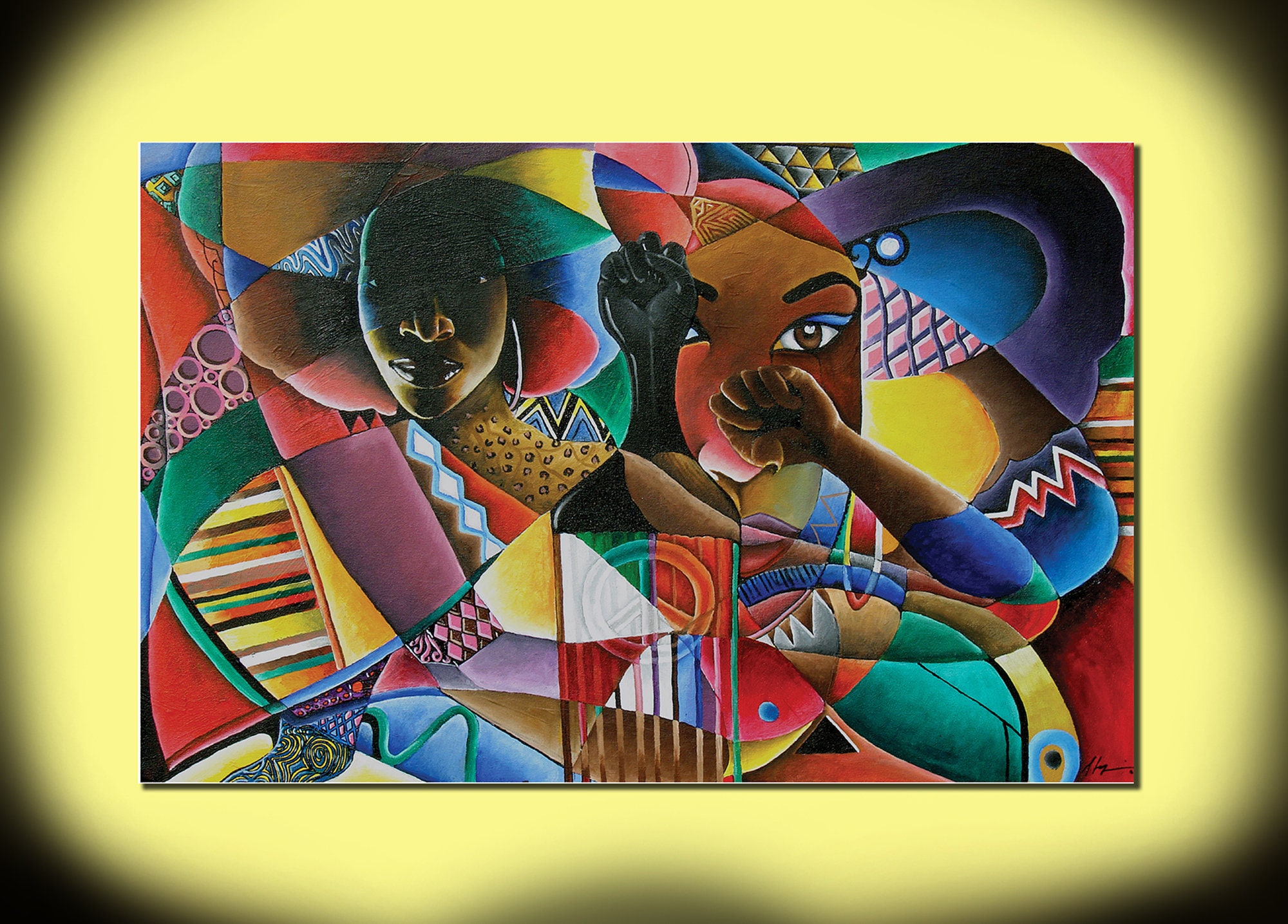 Handmade Embellished Canvas Prints of soul Etsy