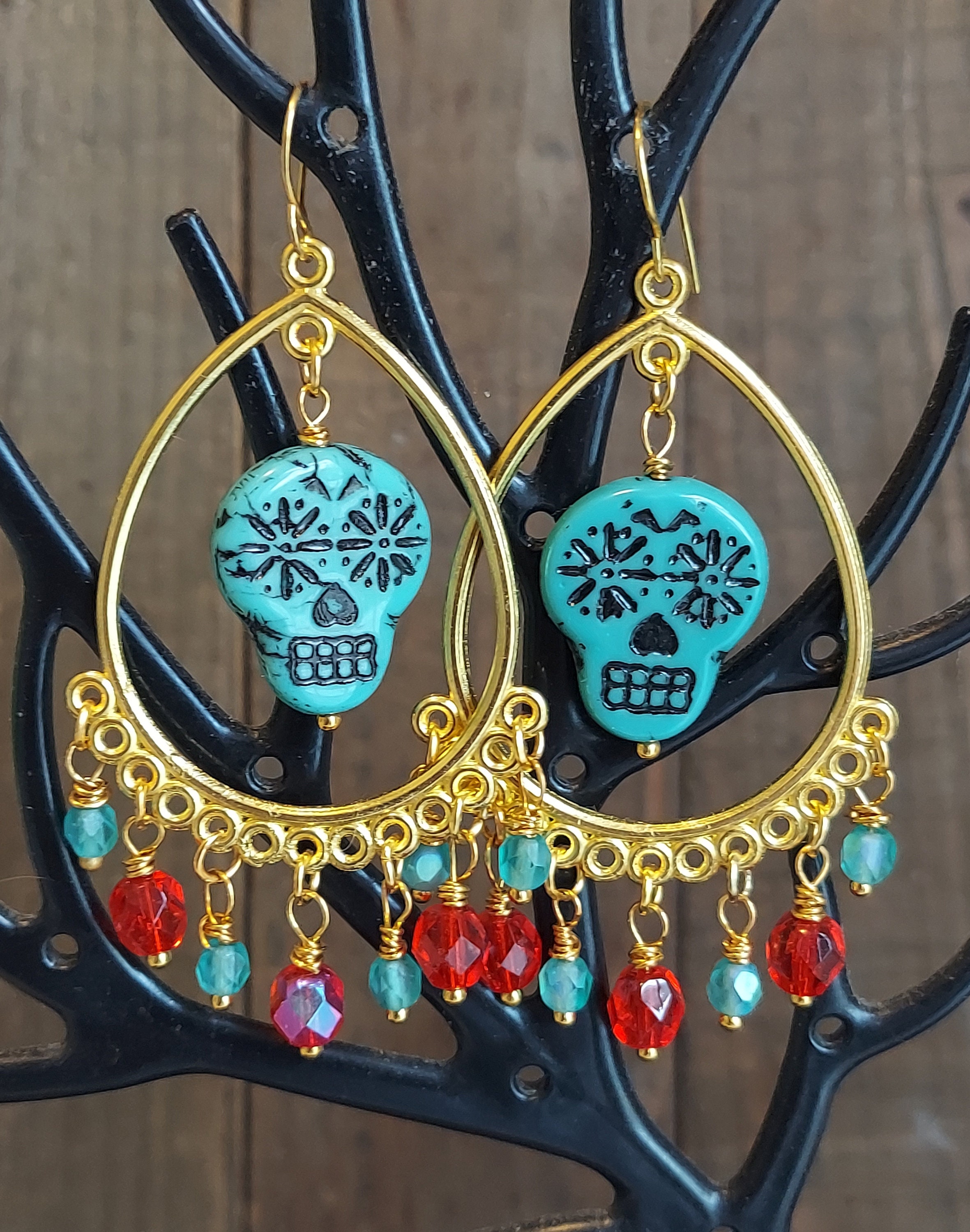 Gypsy LV Buffalo Nickel Teardrop Earrings