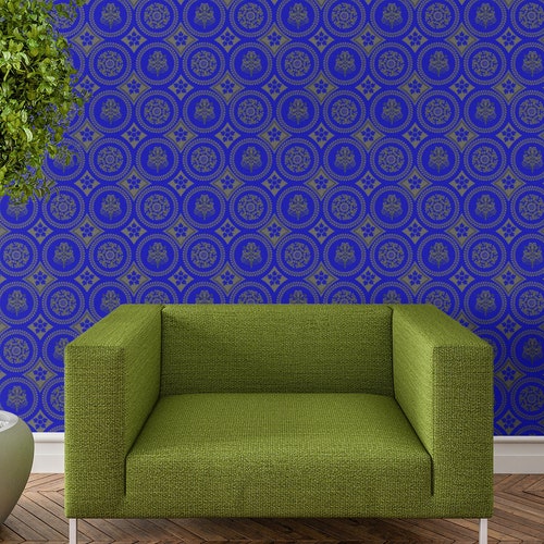 Dollhouse Wallpaper 1/12 Scale William Morris Birds Blue Etsy