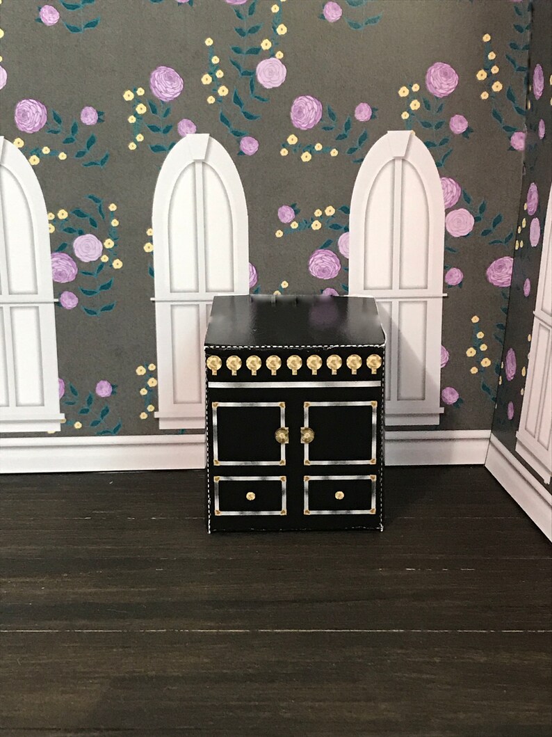 Dollhouse Printable Stove and Range Hood Shabby Chic Kitchen Etsy