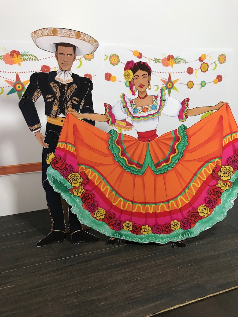 Articulated Paper Dolls Vintage Paper Dolls Mexican Paper | Etsy
