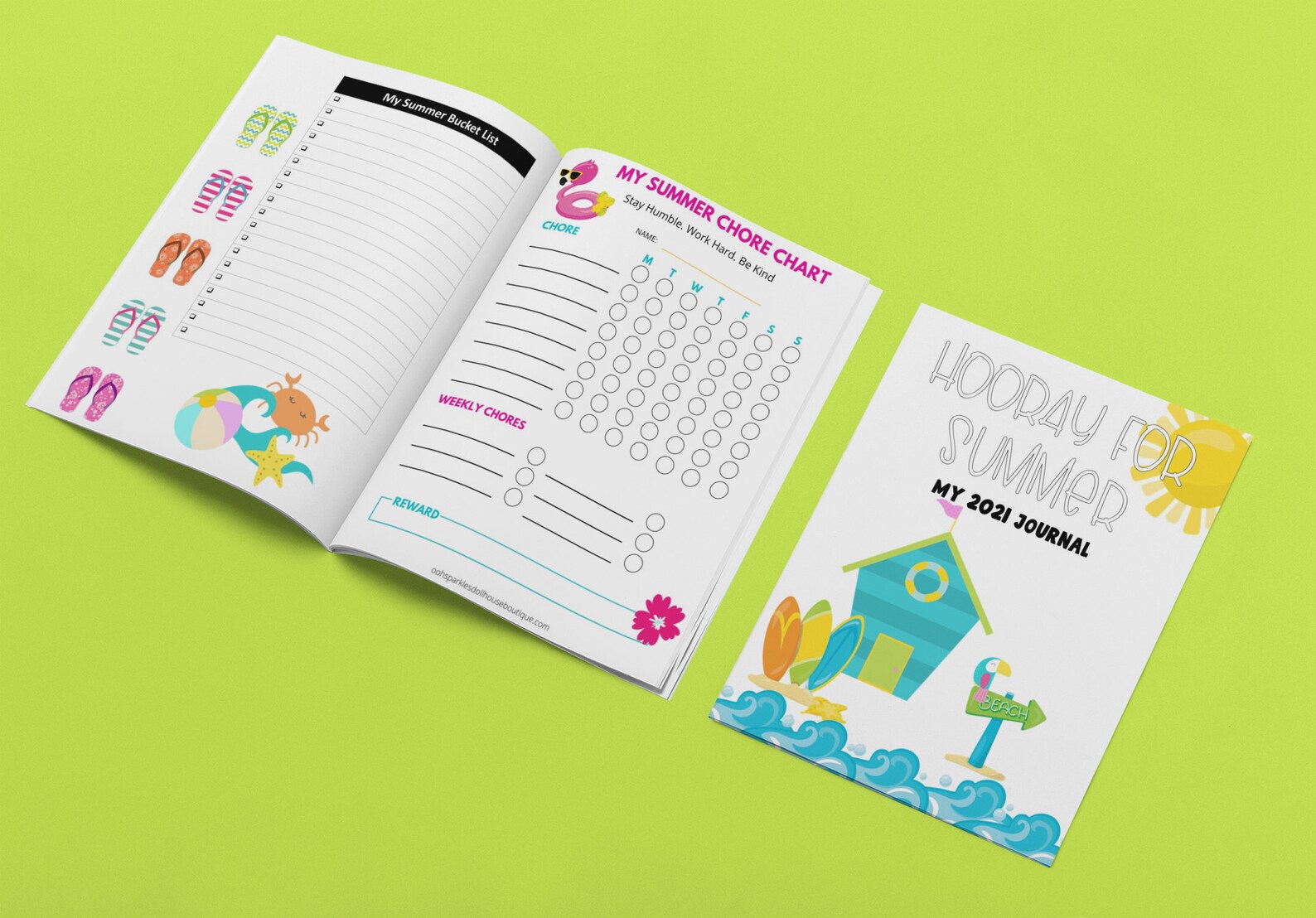 Kids Summer Journal Complete 120 day Calendar Planner Set Plus Etsy