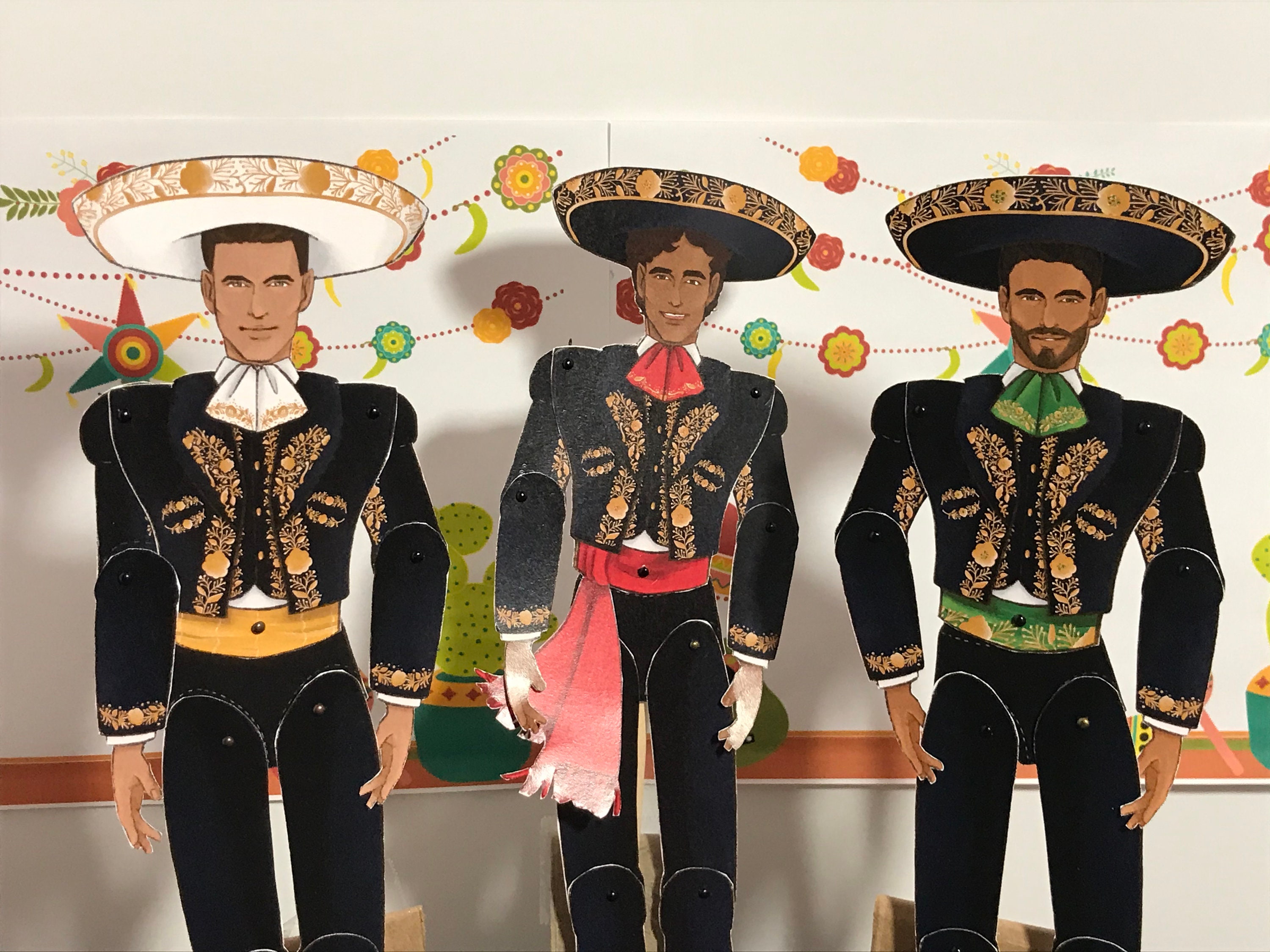 Articulated Paper Dolls Vintage Paper Dolls Mexican Paper | Etsy