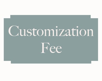 Customization Fee Customizable Wallpaper