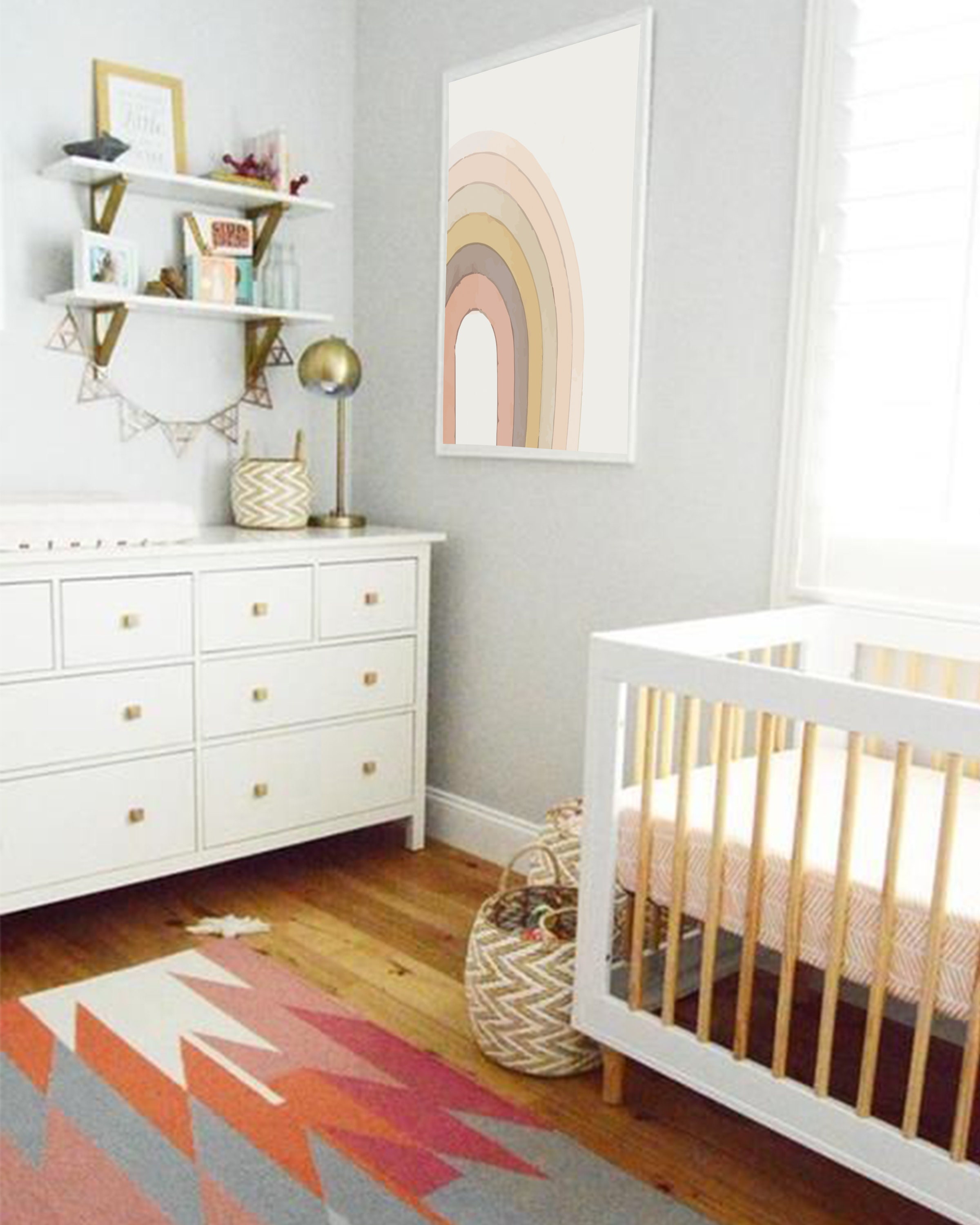 Boho Rainbow Nursery Decor Rainbow Wall Hanging Rainbow