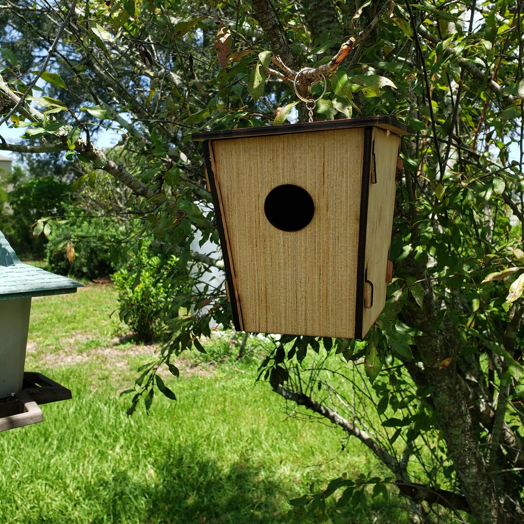 Paintable Birdhouse Kit, No Glue or Nails Birdhouse Build Kit Etsy