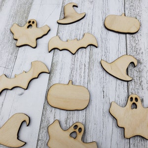Large Halloween Wood Shape wood cutouts, Halloween craft blanks.