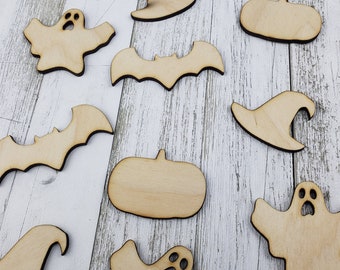 Large Halloween Wood Shape wood cutouts, Halloween craft blanks.
