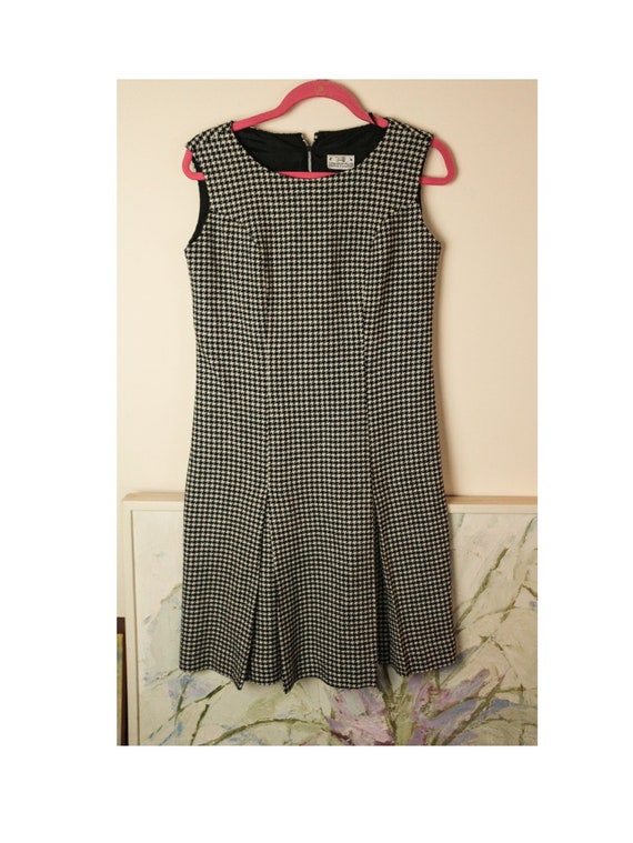 Vintage Wool Houndstooth Dress