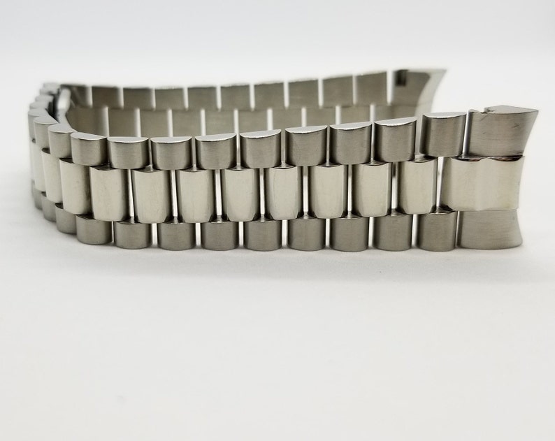 Stainless Steel Solid Jubilee President Bracelet Band fits Rolex Datejust 20mm
