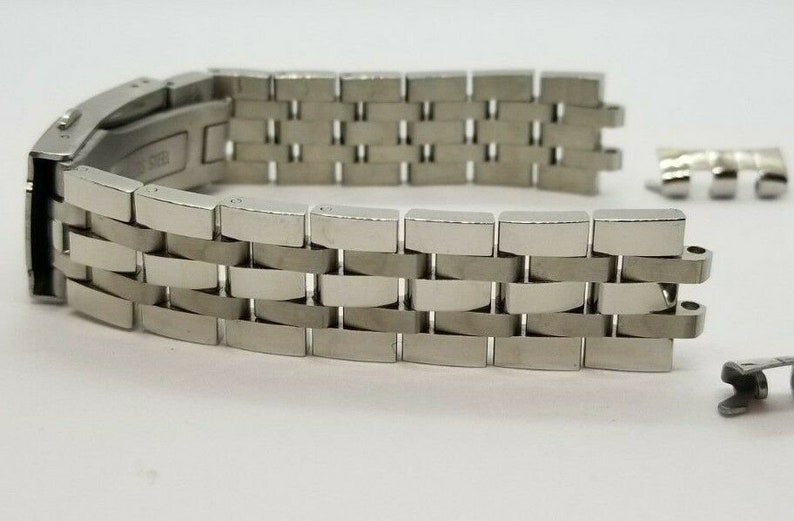 20mm Silver Stainless Steel Strap Band Bracelet fit TISSOT Watches Pins//Tool