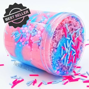 Bubble Gum Ice Cream Cloud Slime, Drizzly and Fluffy, Scented image 1