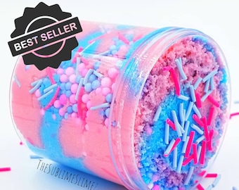 Bubble Gum Ice Cream Cloud Slime, Drizzly and Fluffy, Scented