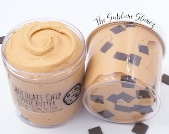 Chocolate Chip Cookie Butter Slime with CHARM, Scented, Very Soft and Stretchy