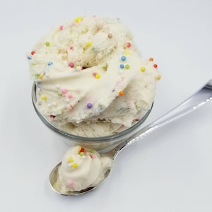 Slime Vanilla Funfetti, Thick Cloud Dough Slime, Lightly Vanilla Scented, Very Stretchy and Holdable image 5