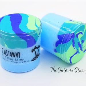 Castaway, DIY Clay Inflating Slime, Scented Pineapple and Mango