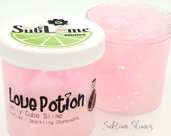 Love Potion, Jelly Cube Slime, Thick and Poppy, Scented