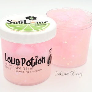 Love Potion, Jelly Cube Slime, Thick and Poppy, Scented