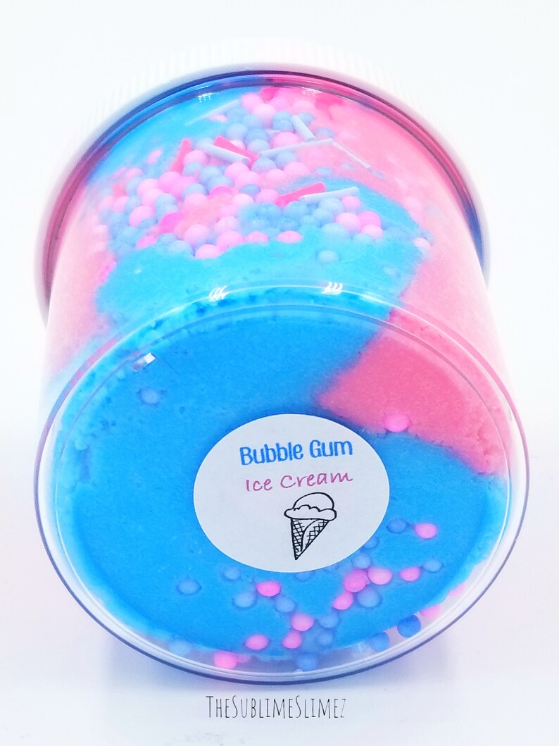 Bubble Gum Ice Cream Cloud Slime, Drizzly and Fluffy, Scented image 4