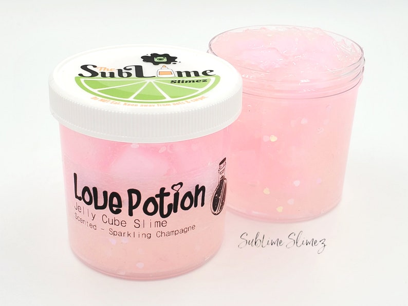 Love Potion, Jelly Cube Slime, Thick and Poppy, Scented 