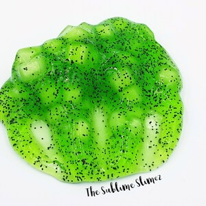 Kiwi Jelly Cube Slime, espeso y amapola imagen 5