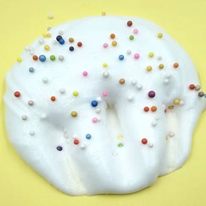 Cereal Milk Slime, Thick and Glossy, Scented Like Fruity Pebbles, Very Clicky with Great Bubble Pops image 9