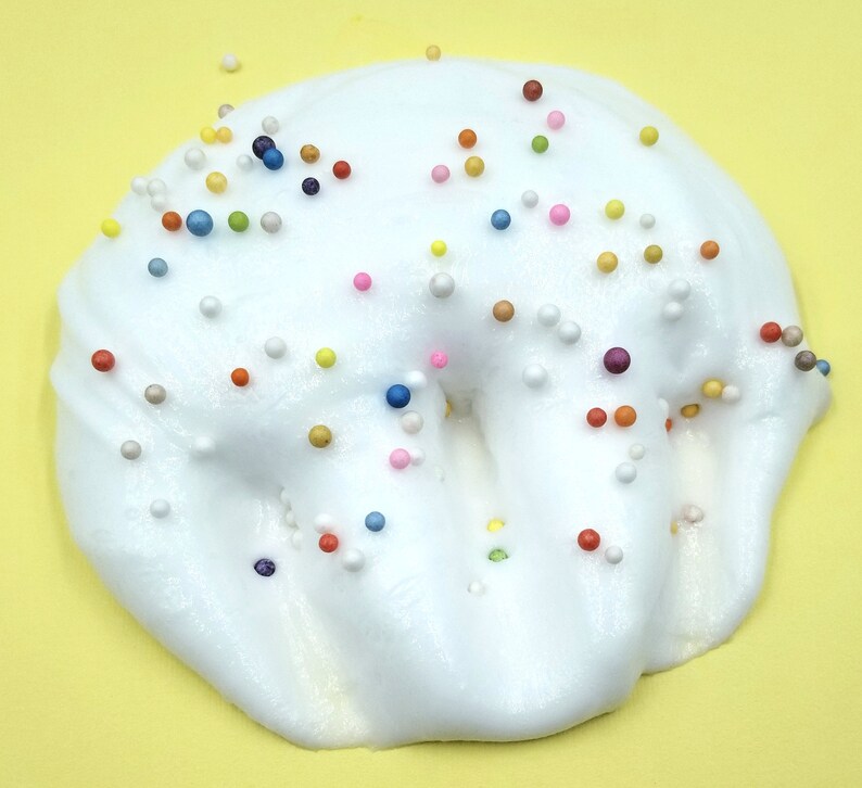 Cereal Milk Slime, Thick and Glossy, Scented Like Fruity Pebbles, Very Clicky with Great Bubble Pops image 9